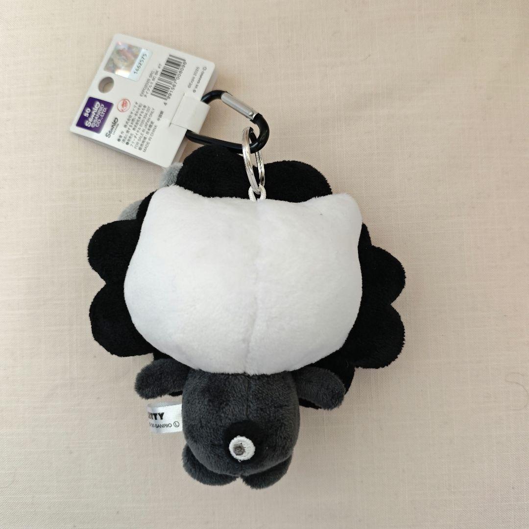 ミャクミャク なりきりぬいぐるみ キティ カラビナ BC ブラック 万博