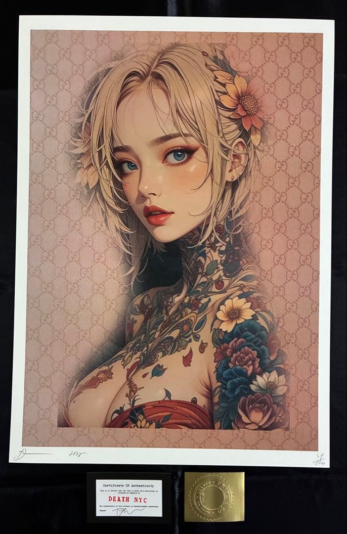 ✴︎世界限定100枚✴︎ DEATH NYC 現代アート ポスター GIR02