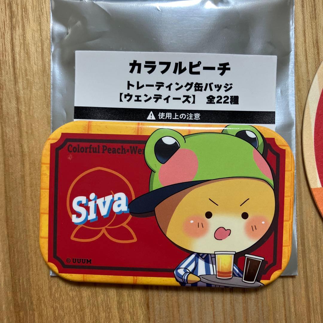 からぴち ウェンディーズ 缶バッジ コースター セット シヴァ カラフル