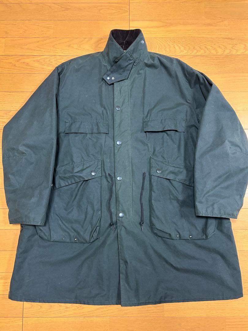 【美品】キャプテンサンシャイン× バブアートラベラーコート40 セージグリーン