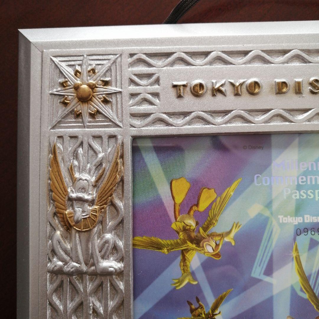 東京ディズニーランドミレニアム記念限定パスポート 額縁入 2000 JCB