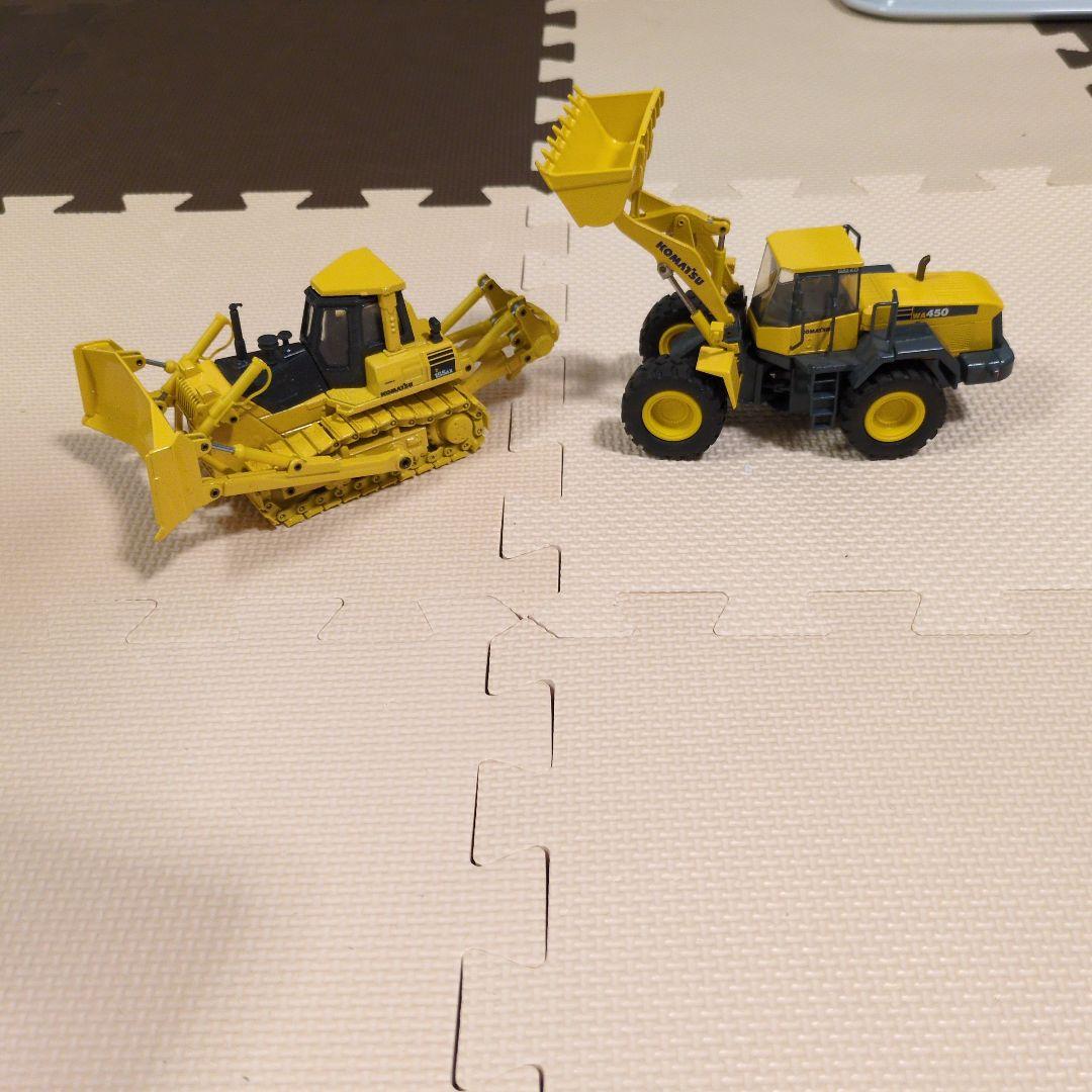 よしくんKOMATSU　D155AX　KOMATSU　WA450　1/50