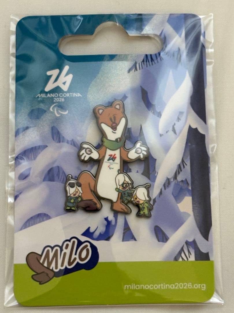 激レア】ミラノコルティナ2026 ピンバッジ 1点 セット ミロ