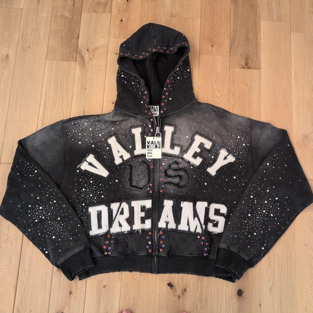 VALE FOREVER CLASSICO ZIP UP ストーン刺繍 XL 黒 - メルカリ