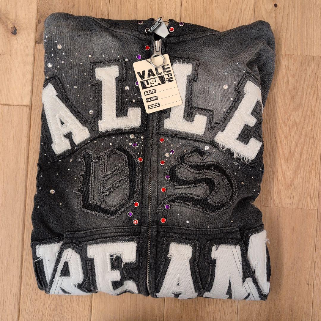 VALE FOREVER CLASSICO ZIP UP ストーン刺繍 XL 黒 - メルカリ
