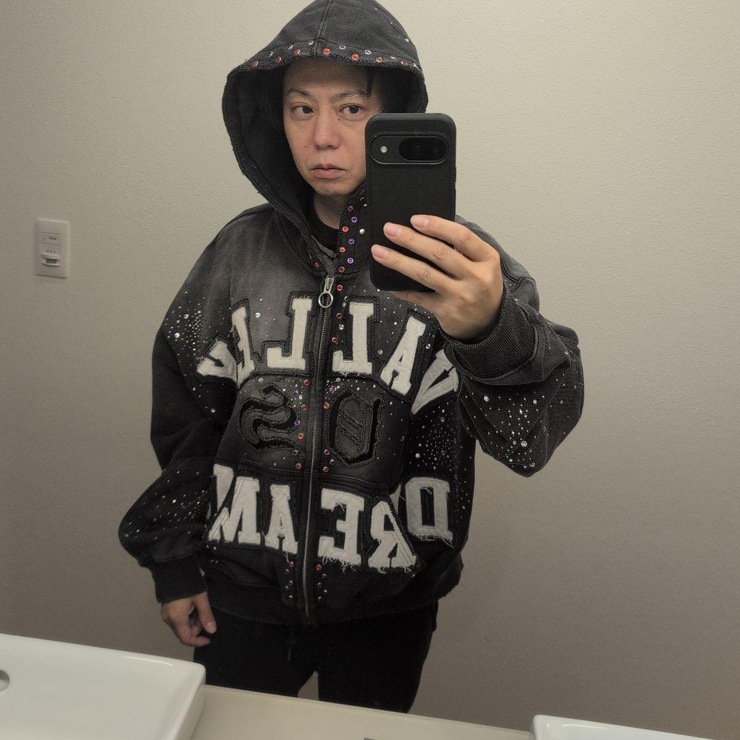 VALE FOREVER CLASSICO ZIP UP ストーン刺繍 XL 黒 - メルカリ