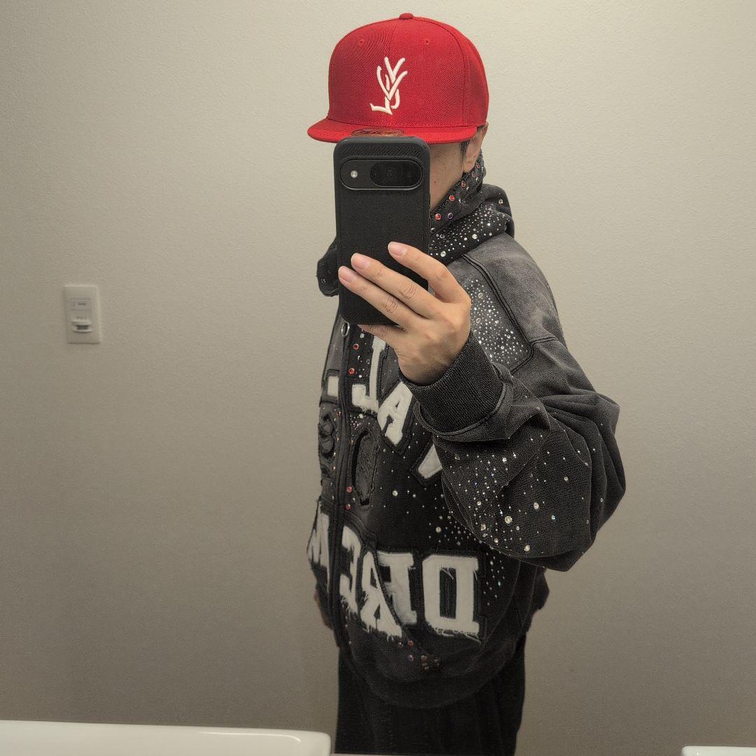 VALE FOREVER CLASSICO ZIP UP ストーン刺繍 XL 黒 - メルカリ