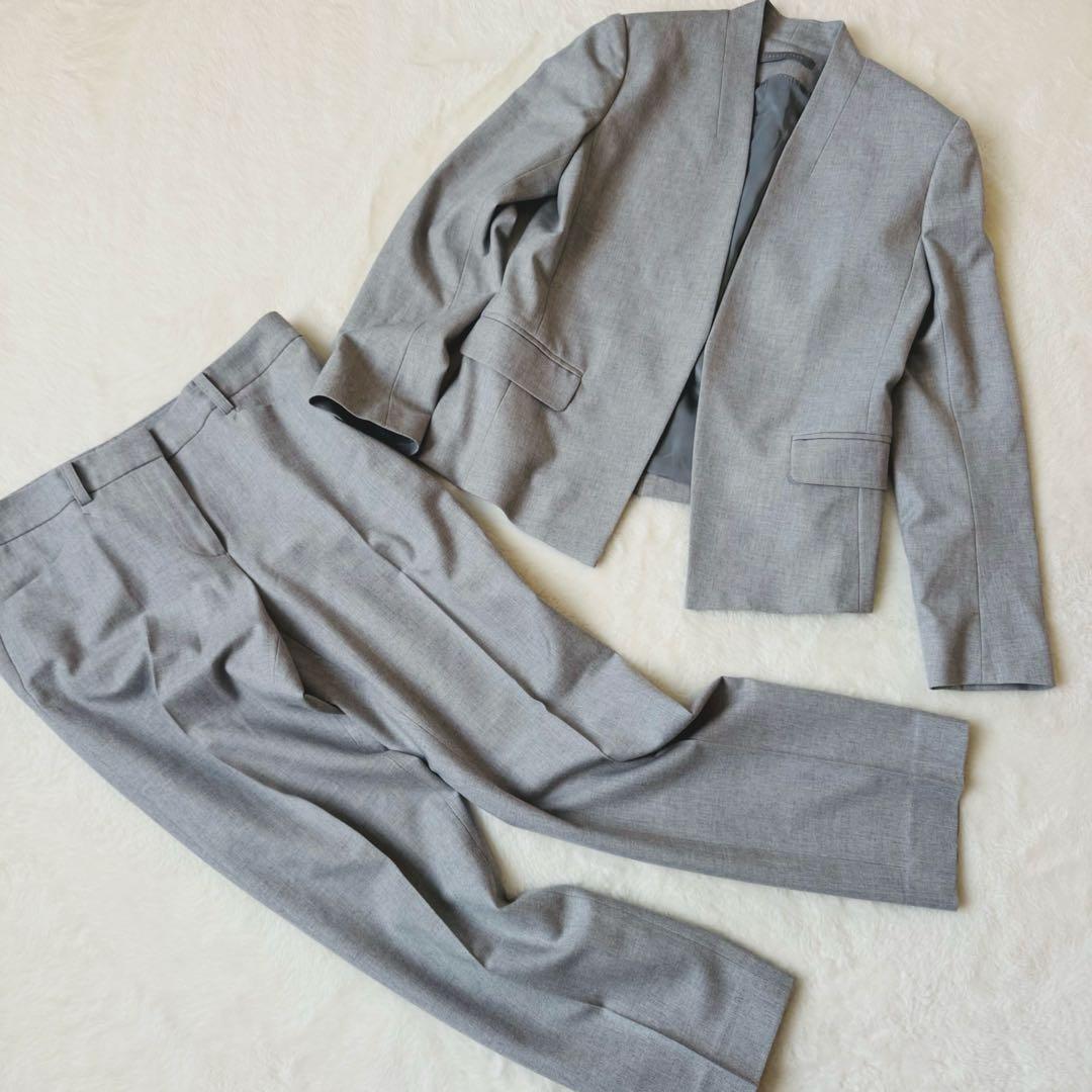 theory luxe パンツセットアップ　フォーマル　ビジネス　グレー　40