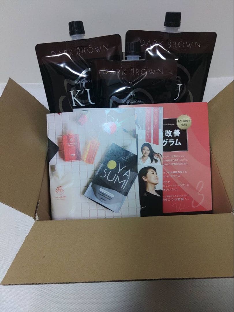 VALANROSE KUROクリームシャンプー　ダークブラウン3個 楽天市場】【LINEお友だち追加で500円クーポン】3個セット KURO