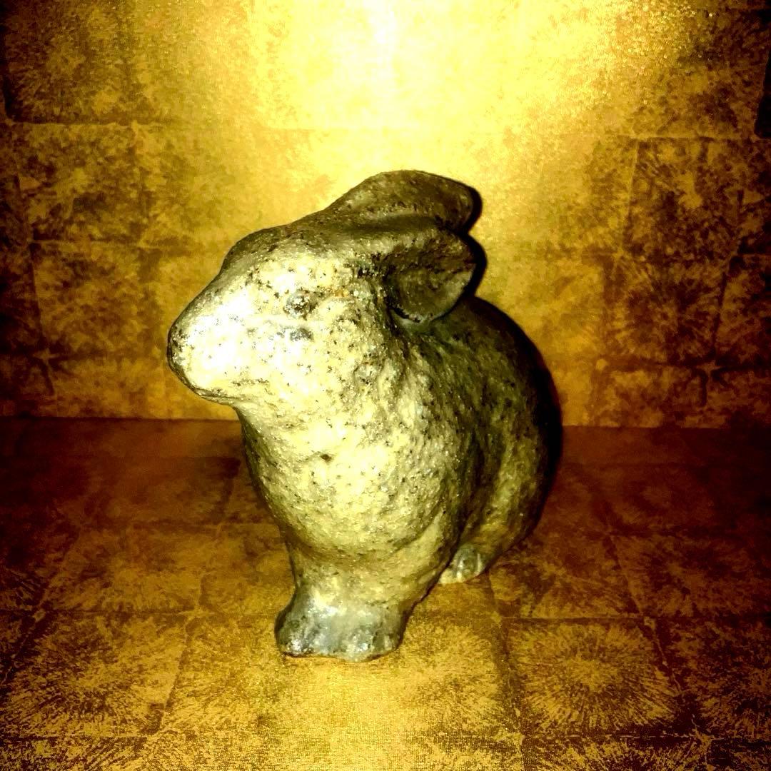 【特級呪物】ツキを呼び込む　運気飛躍のウサギ像　曰く付き　縁起物　開運　幸運 2023年は十二支“卯(う)”（ウサギ） にあたる年、飛躍を願う卯モチーフ