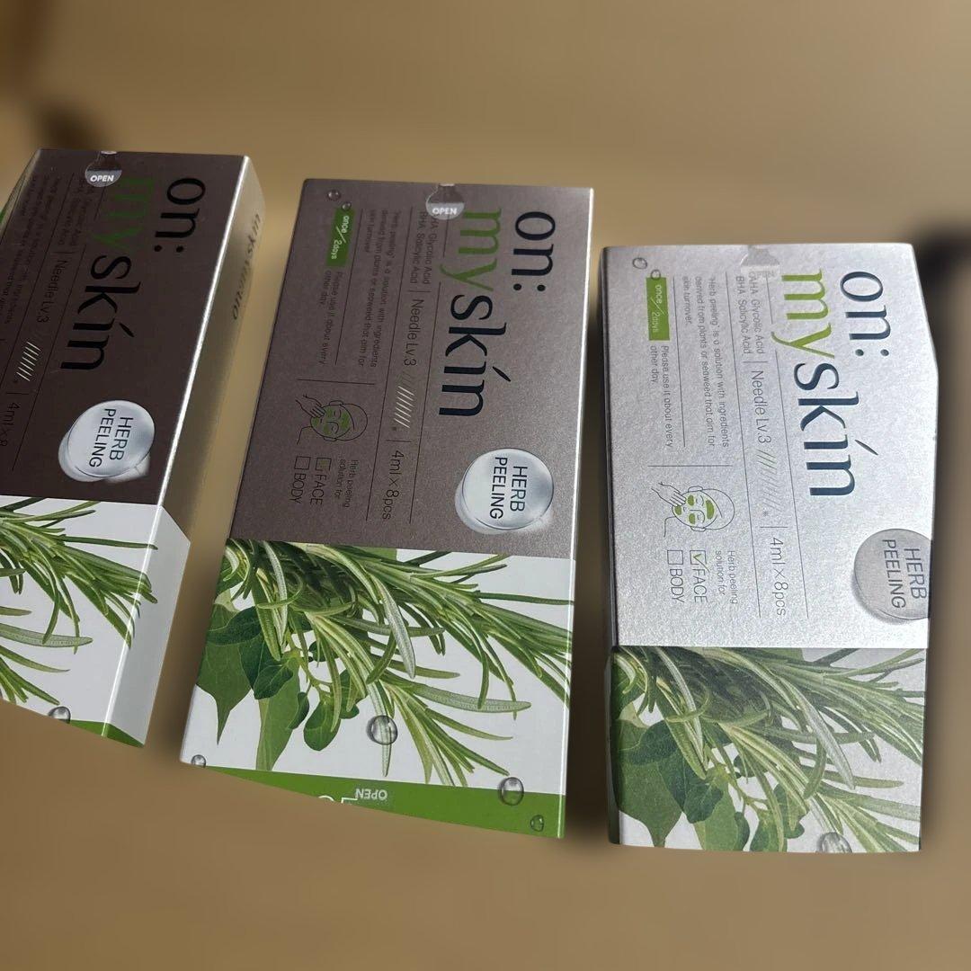 on: myskin Needle Lv.3 ハーブピーリング 4ml×8pcs