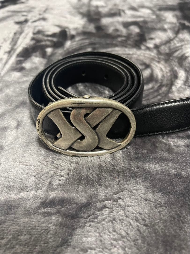 ル*ジ様 イヴサンローラン(YSL)　ロゴ　バックルベルト黒