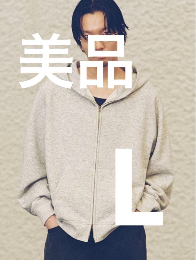 【LIDNM】WOOL CASHMERE ZIP HOODIE