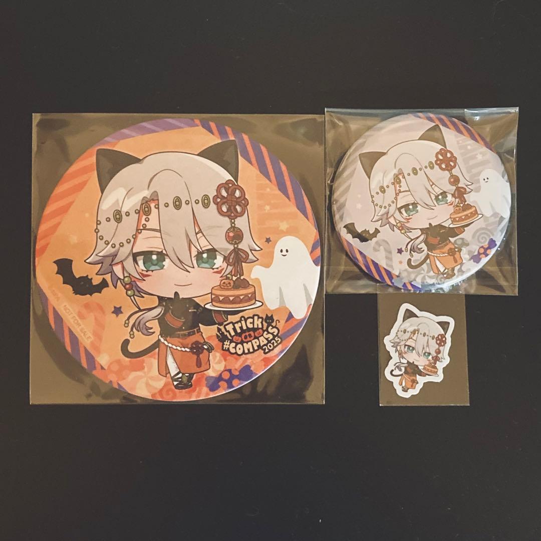 コンパス コンパスカフェ 鬼ヶ式うら うら コースター 缶バッジ