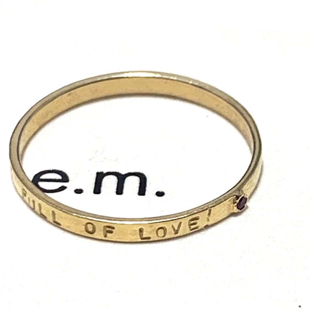 e.m. K18 FULL OF LOVE! リング