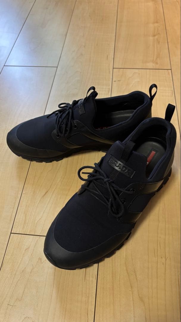 PRADA プラダ　ブラック スニーカー　4E3380