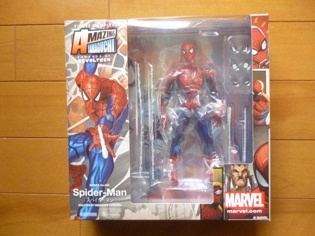 新品／アメイジング・ヤマグチ　スパイダーマン　1箱／海洋堂　リボルテック 海洋堂の可動フィギュア「リボルテック アメイジング・ヤマグチ