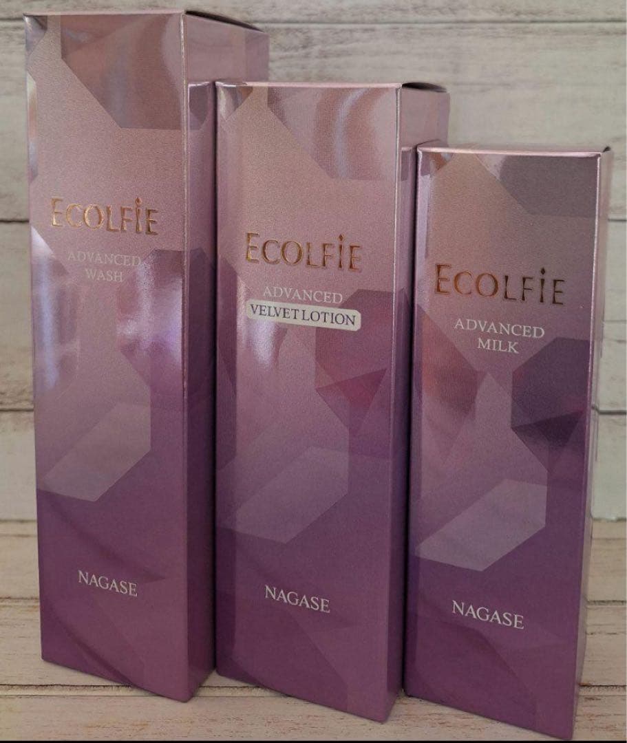 ナガセ エコルフィースキンケアセット　洗顔化粧水乳液