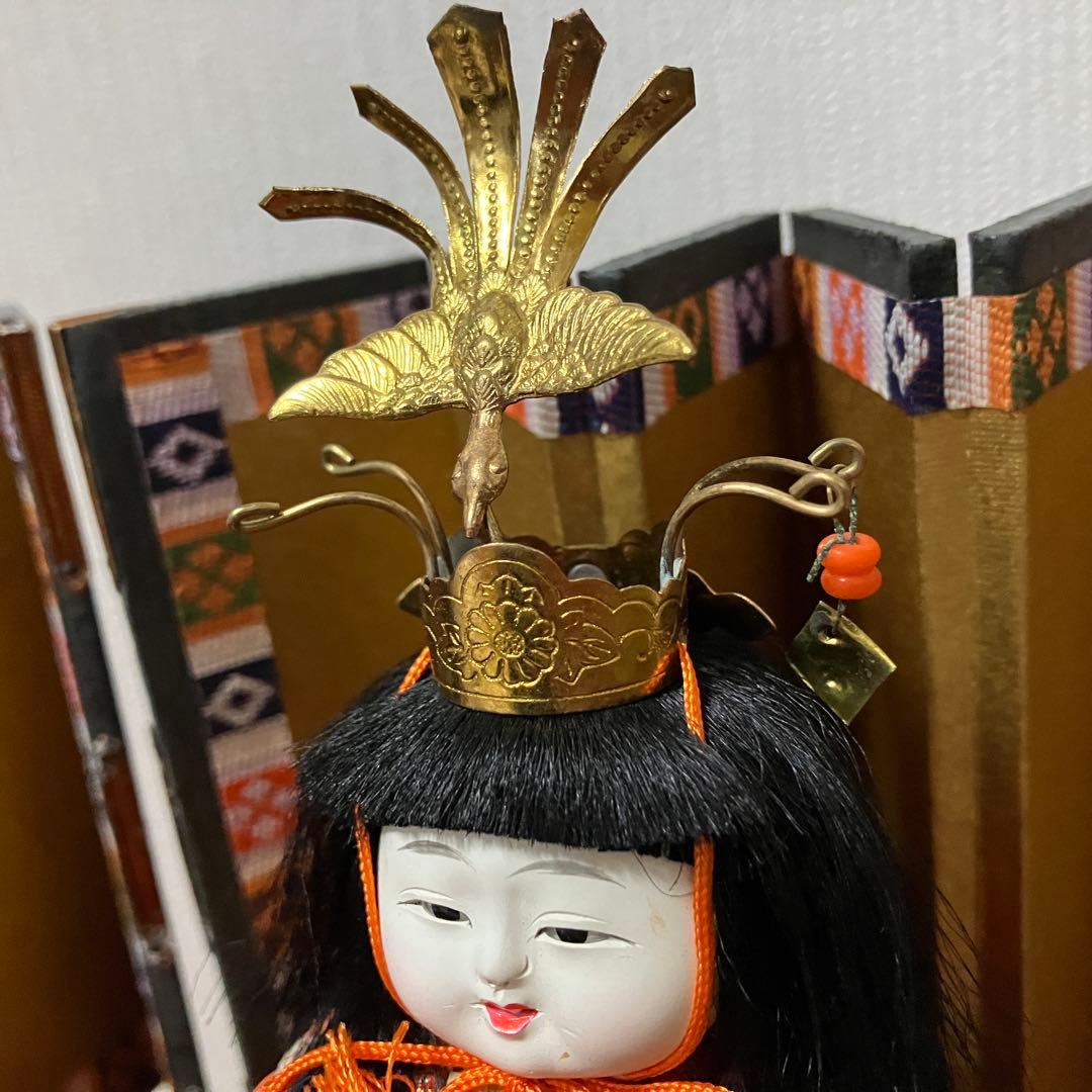 木目込み 雛人形 十五人段飾り 昭和レトロ 訳あり ひな飾り木目込み