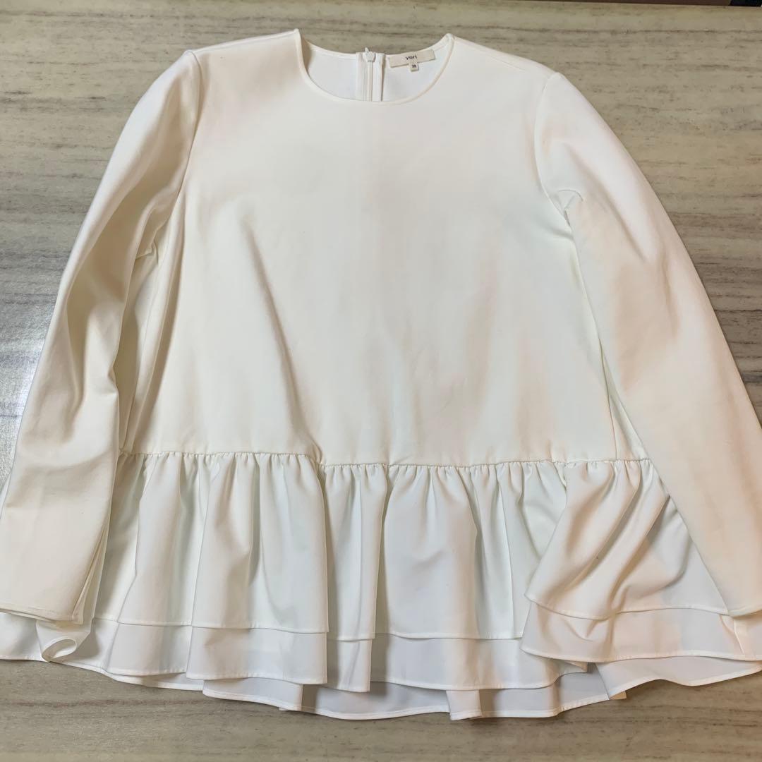 yori ぬくぬくヘムダブルフレアブラウス
