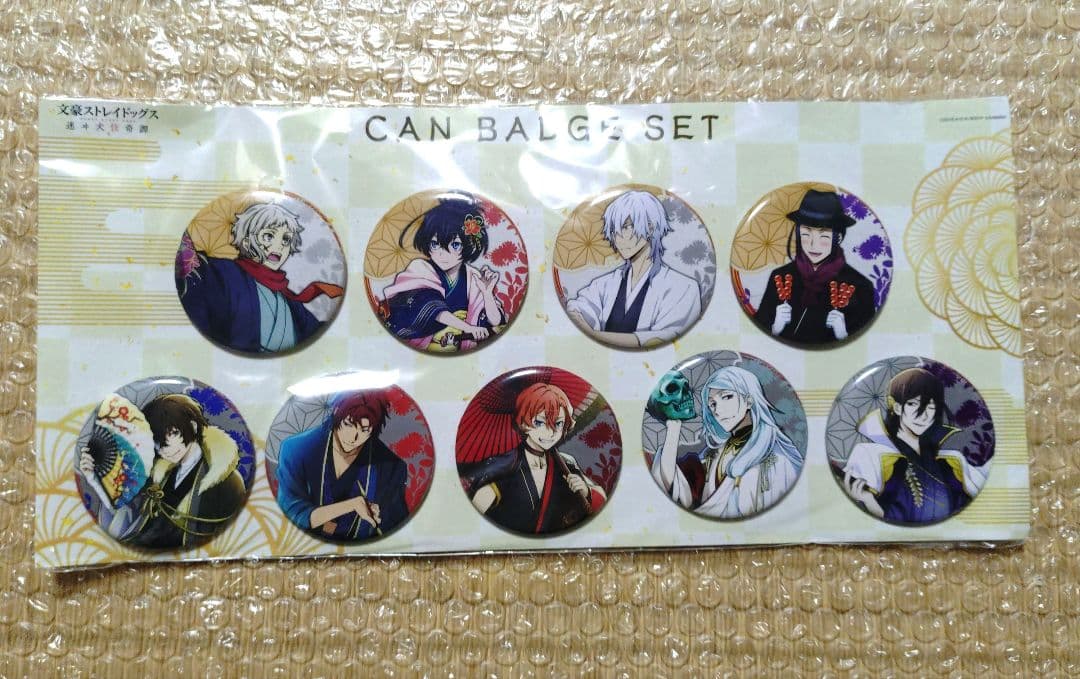 文豪ストレイドッグス　フョードル　太宰　中也　缶バッジ　迷ヰ犬怪奇譚