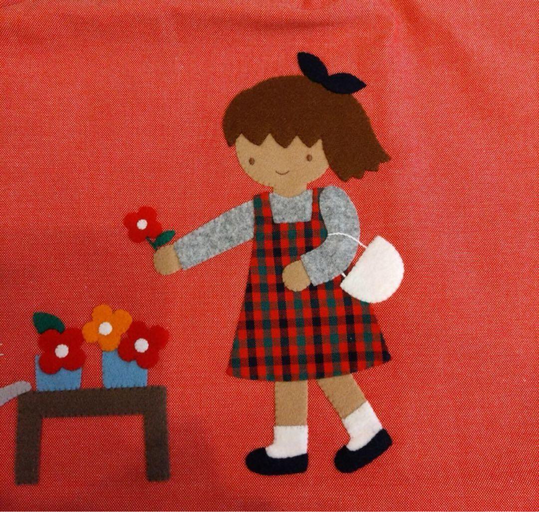 ファミリア デニムバッグ お花屋さん 2017年AW 手刺繍 ねこ