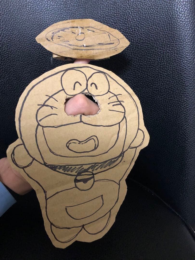 珍お面　ハンドメイド　(どら猫風)