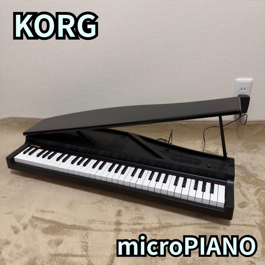 KORG microPIANO 2016年製 61鍵 黒 AC付 Amazon | KORG MICROPIANO マイクロピアノ ミニ鍵盤61鍵 ブラック 61曲