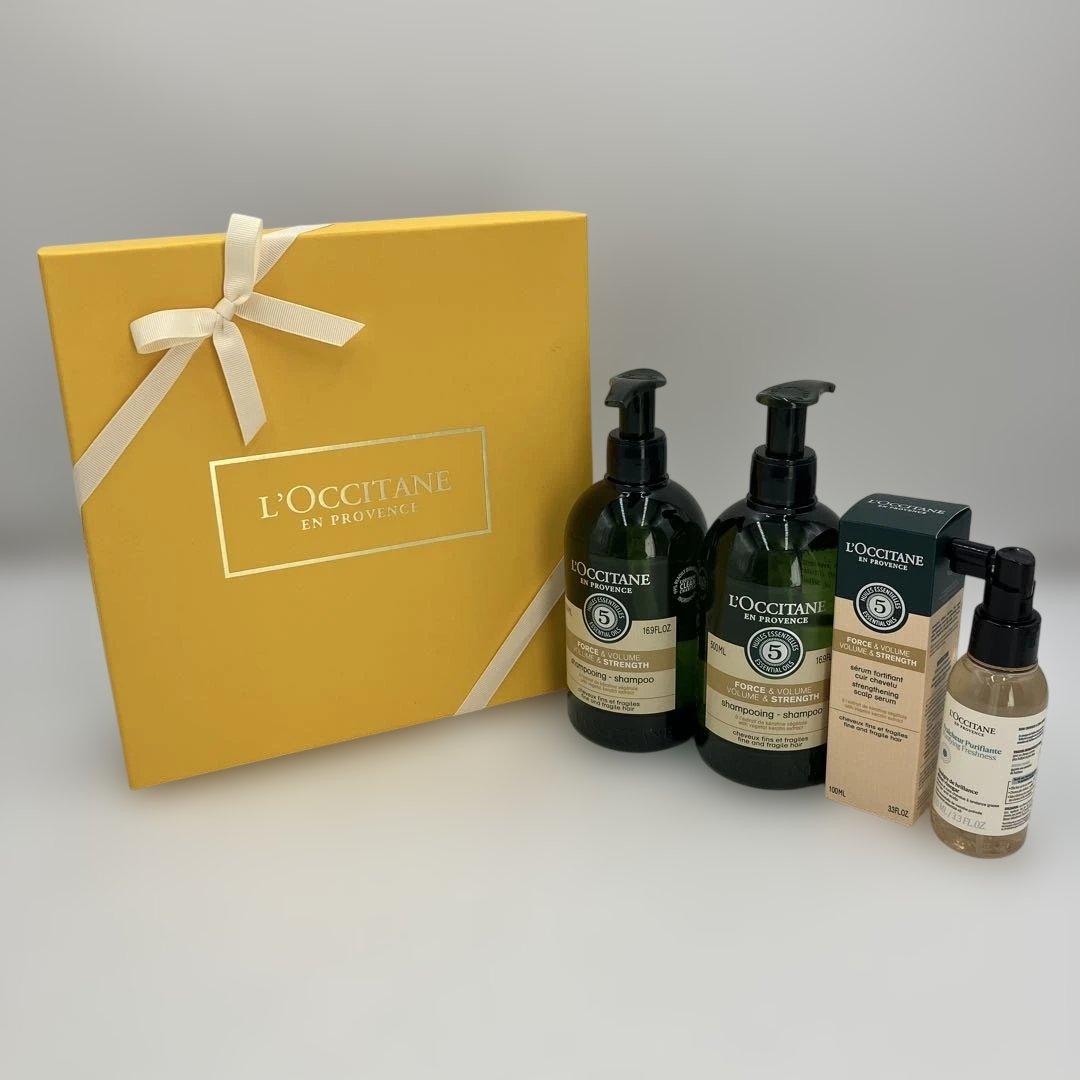 ロクシタン シャンプー2本 頭皮美容液 洗い流さないトリートメント 4本セット