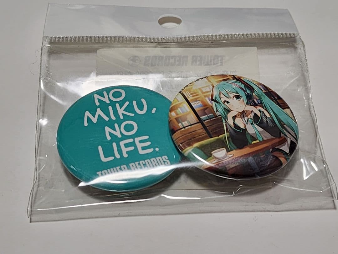 初音ミク 缶バッジ TOWER RECORDS タワレコ TOWERanime & AMNIBUS presents 「初音ミク POP UP SHOP in TOWER