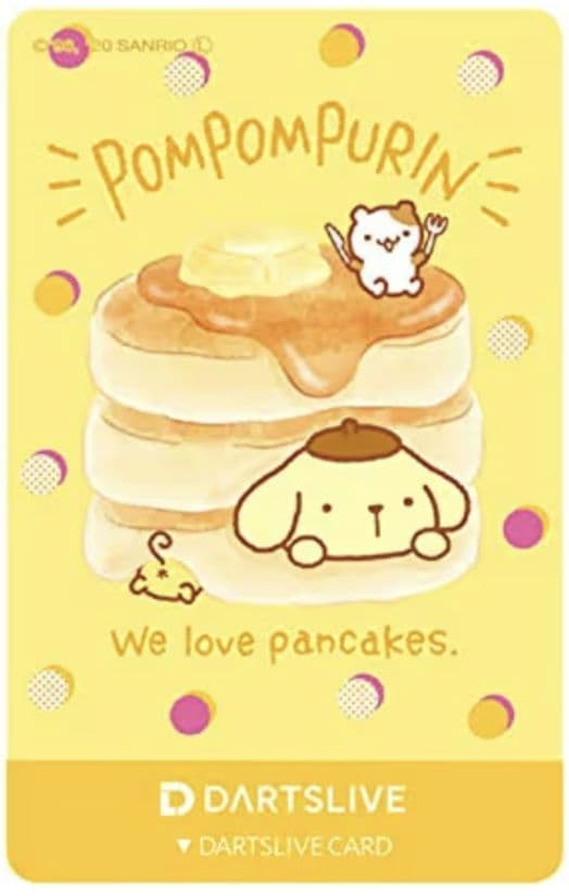 ダーツライブカード　ポムポムプリン　サンリオ