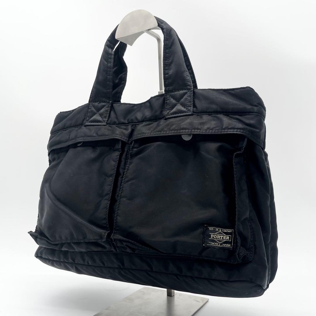 PORTER タンカー　トートバッグ　ハンドバッグ　ナイロン　吉田カバン　黒