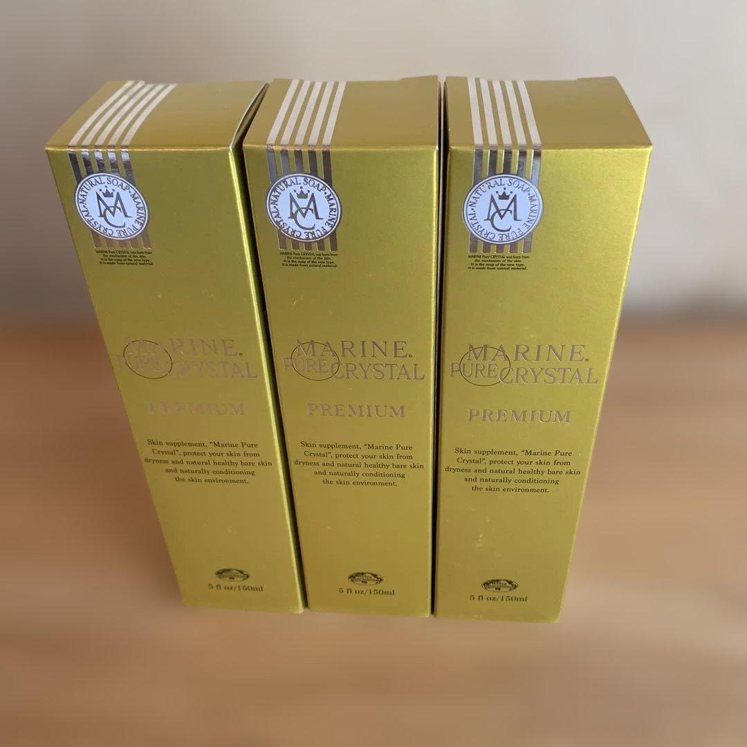 MARINE CRYSTAL PREMIUM ボディソープ 3個セット　おまけ付