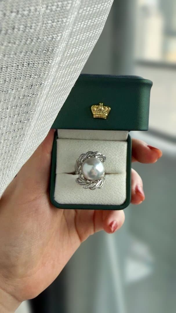 ✨超大玉15-16mm 南洋白蝶真珠 バロックパール 羽根デザイン 豪華