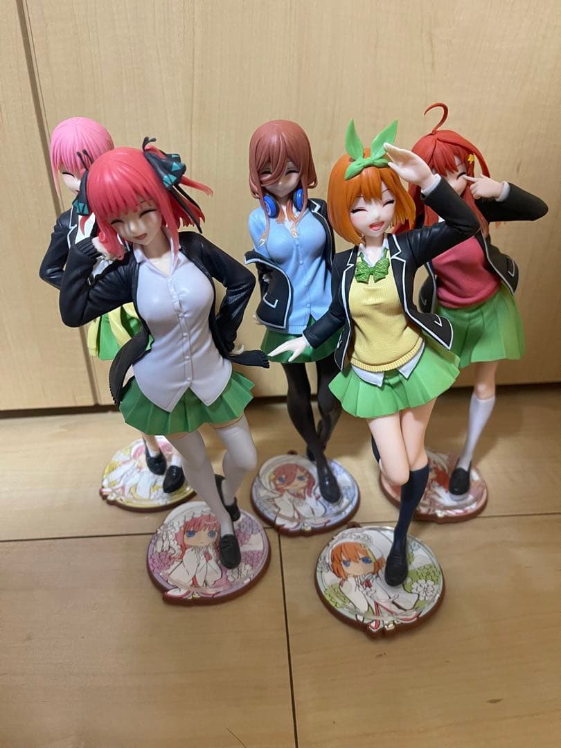 五等分の花嫁　タイクレ限定　フィギュア　５人　おまけ