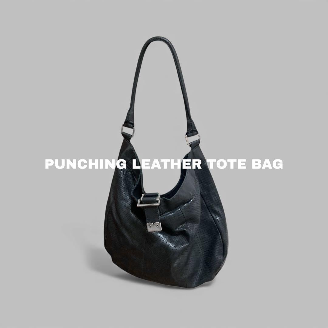 PUNCHING LEATHER TOTE BAG 3076B メッシュレザー