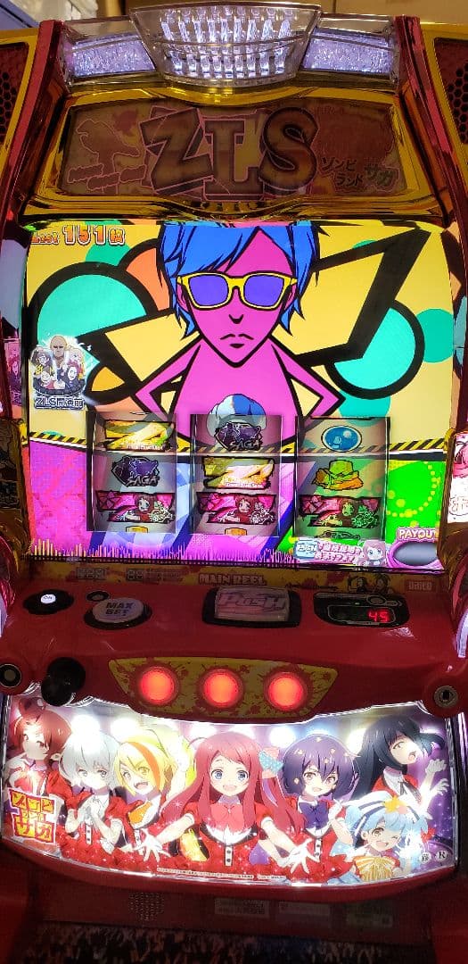 ♪パチスロ実機　大都技研　ゾンビランドサガ　ユニット・バイブスイッチ付き♪