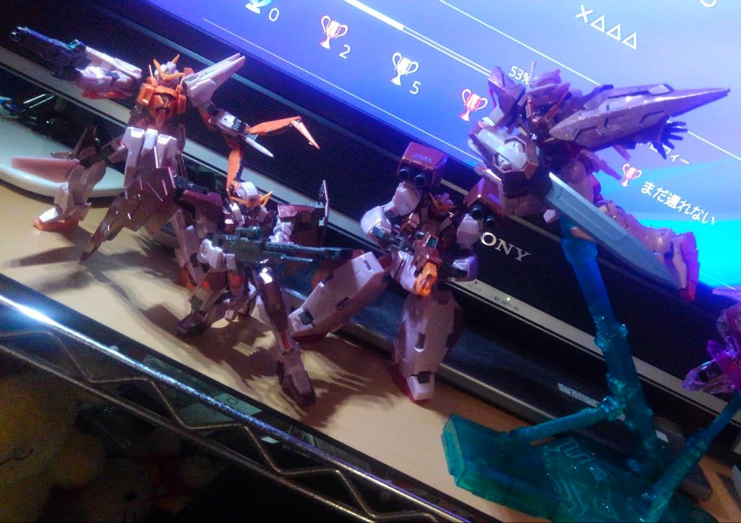 HG エクシア.デュナメス.キュリオス.ヴァーチェ　トランザムカラー　セット