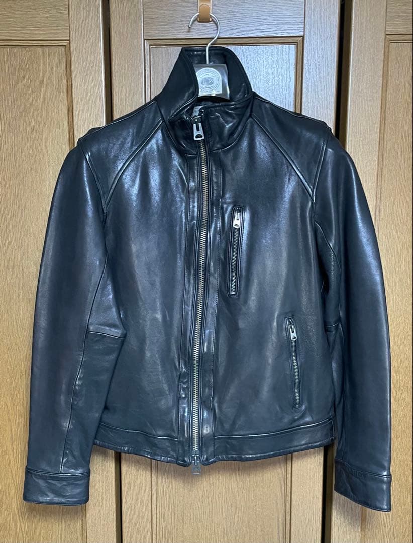 AVIREX（アヴィレックス）シングルライダース羊革ジャケット AVIREX メンズ シングルライダース レザージャケット 本革