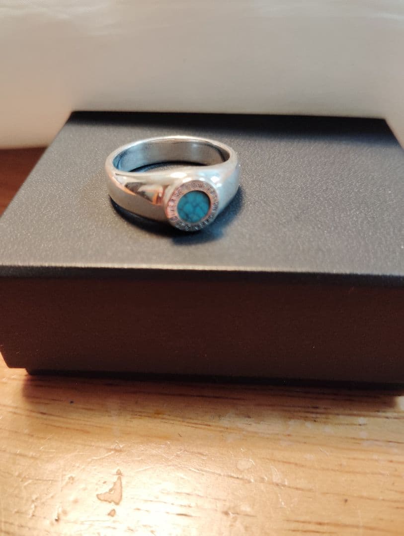 GARNIラウンドスト-ンタ-コイズSサイズシルバーリング