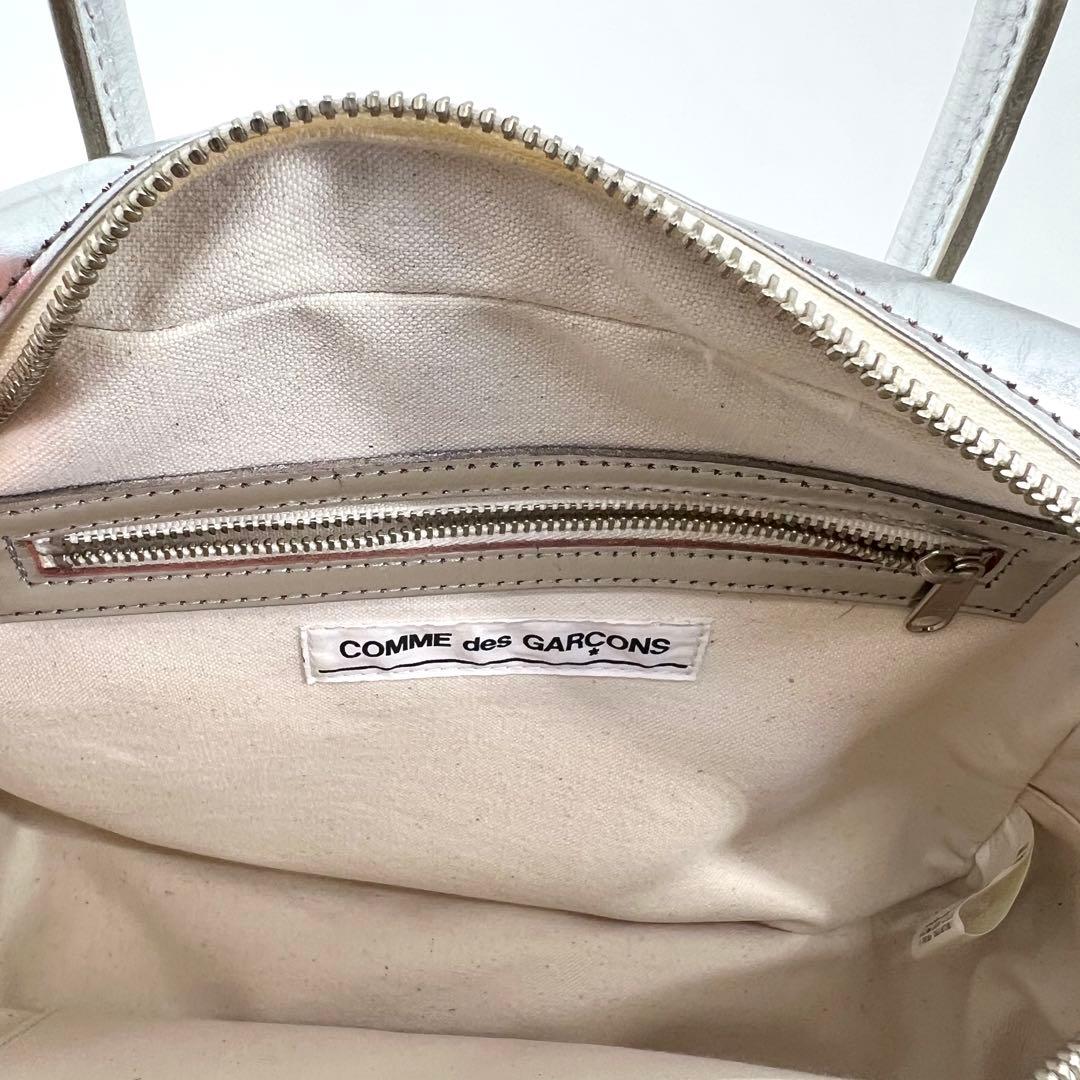青山バッグ シルバー COMME des GARÇONS 吉田カバン 台形/牛革 - メルカリ