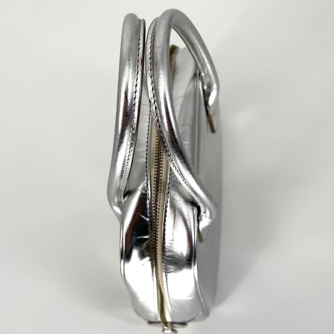 青山バッグ シルバー COMME des GARÇONS 吉田カバン 台形/牛革 - メルカリ