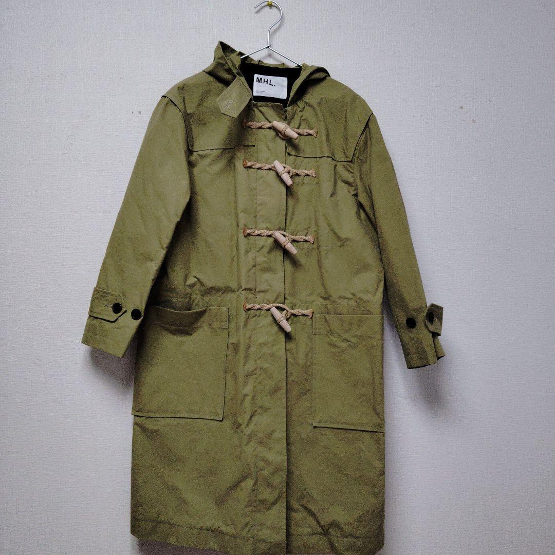 ★2018SS MHL, WAXED COTTON ダッフルコート MHL.（エムエイチエル）の「WASHED WAXED COTTON（ダッフルコート