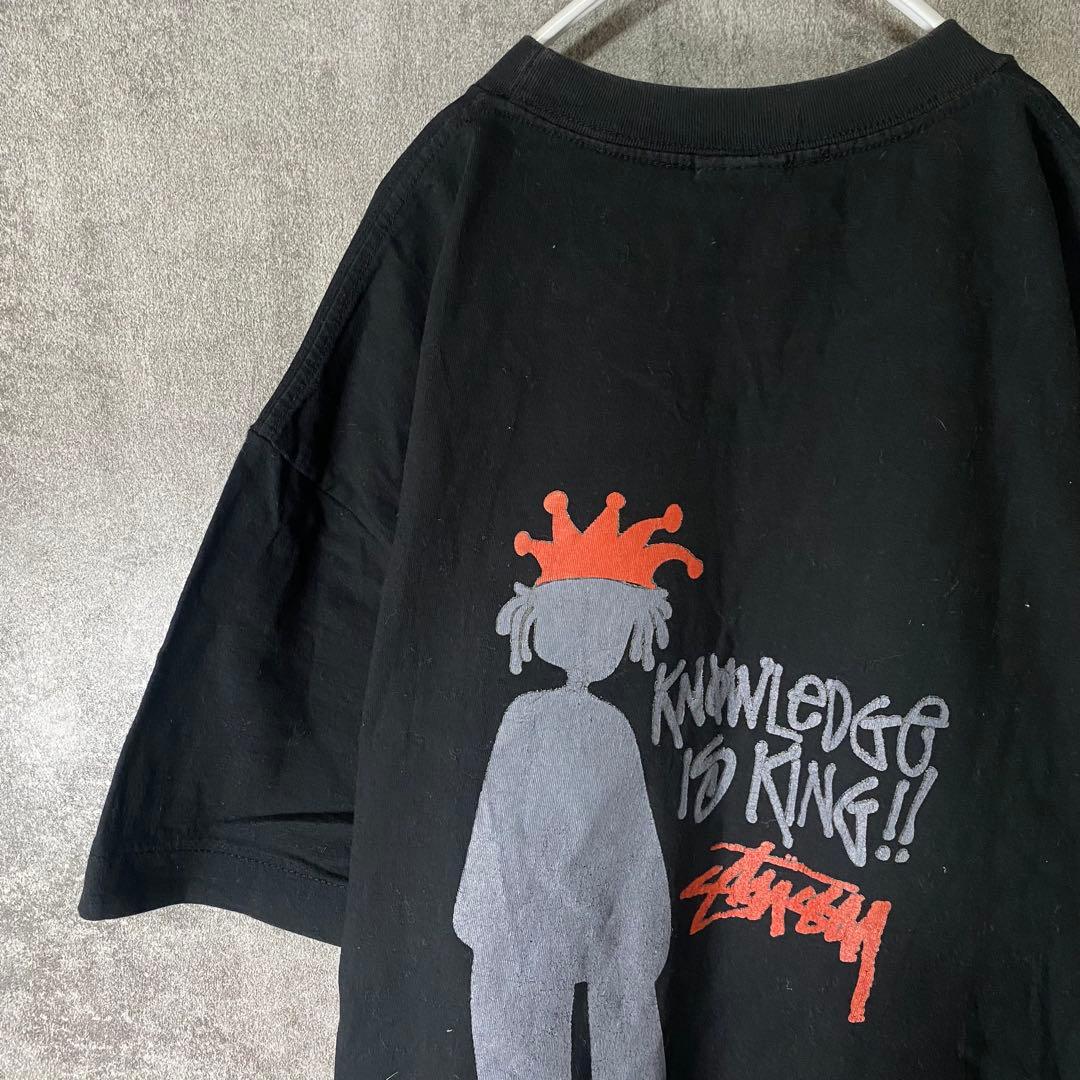 OLD STUSSY 90s Tシャツ L ブラック シャドーマン 紺タグ - メルカリ