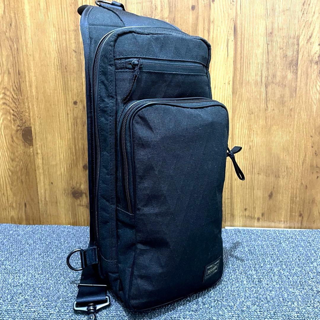 ラッコ様 極美品✨ PORTER ハイブリッド スリング ボディバッグ ス