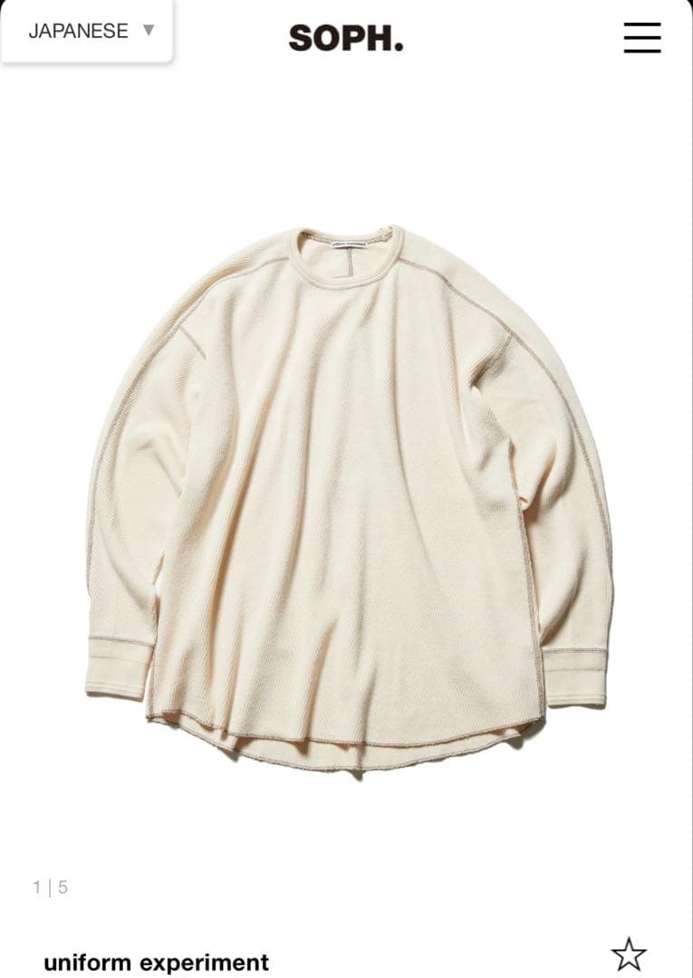 トップス uniform experiment HEAVY THERMAL TOP DEVOPS Women's 2 Pack Thermal Turtle Long Sleeve Shirts