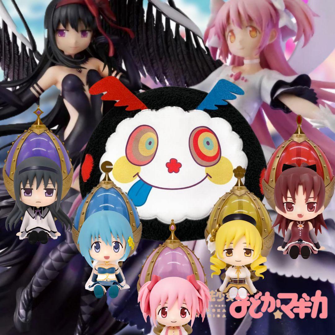 まどか☆マギカ　フィギュア7種+ソウルジェムライト5種+ぬいぐるみ1種