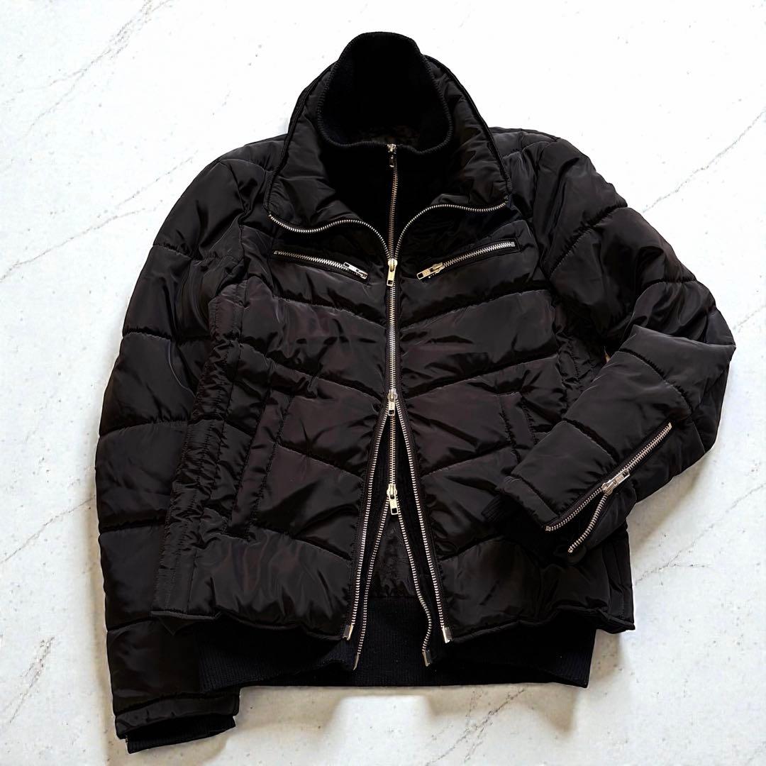 ライダース ジャケット 黒 短丈 ブルゾン MA1 y2k マーダーライセンス