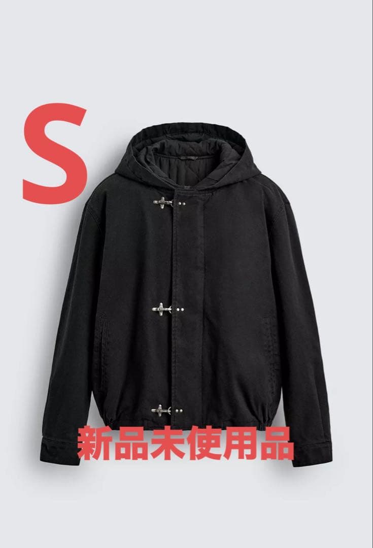 【完売品S】ZARA トグル ファイヤーマンジャケット フード付き