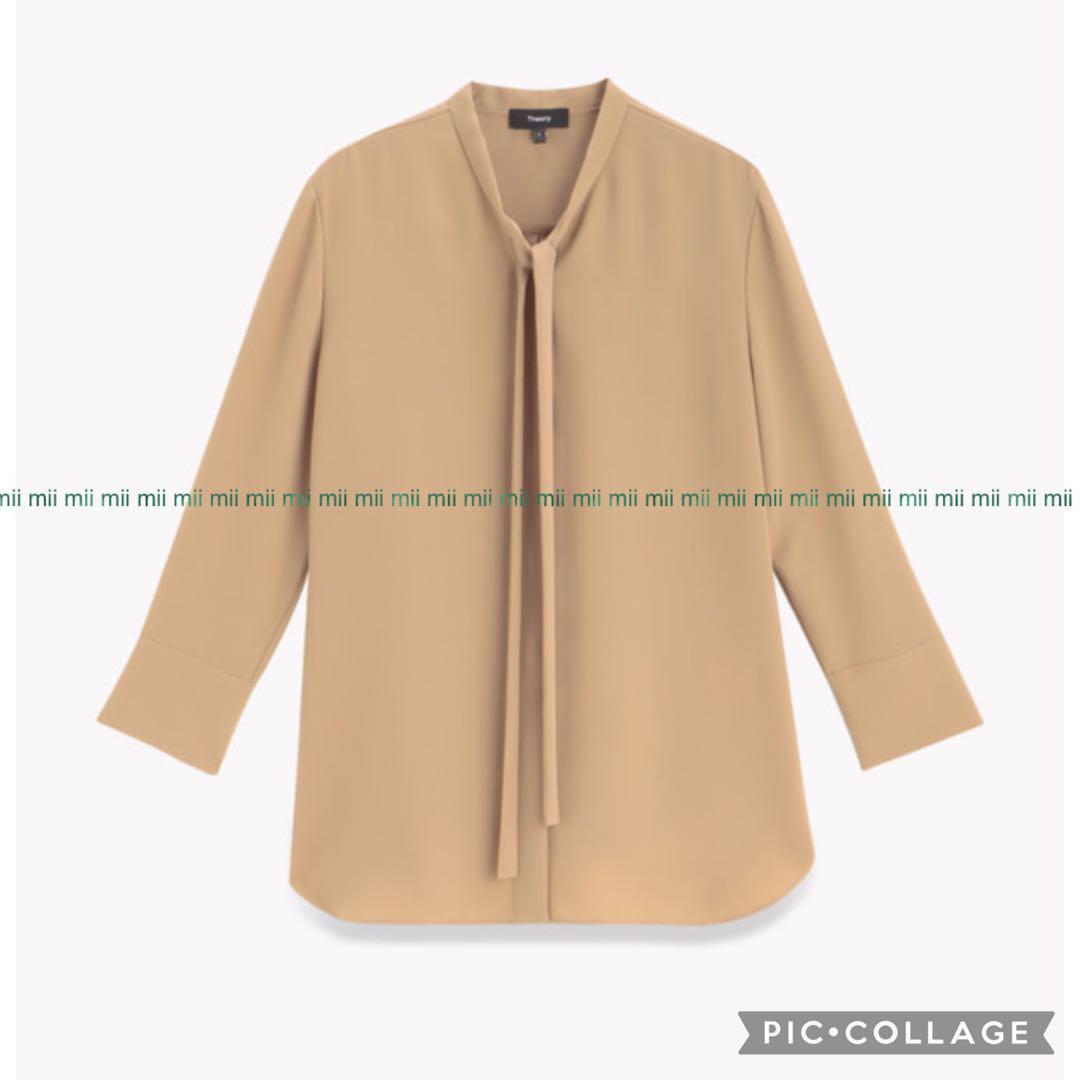 ✤2022SS セオリー Theory タイネック シャツ ブラウス✤ - メルカリ